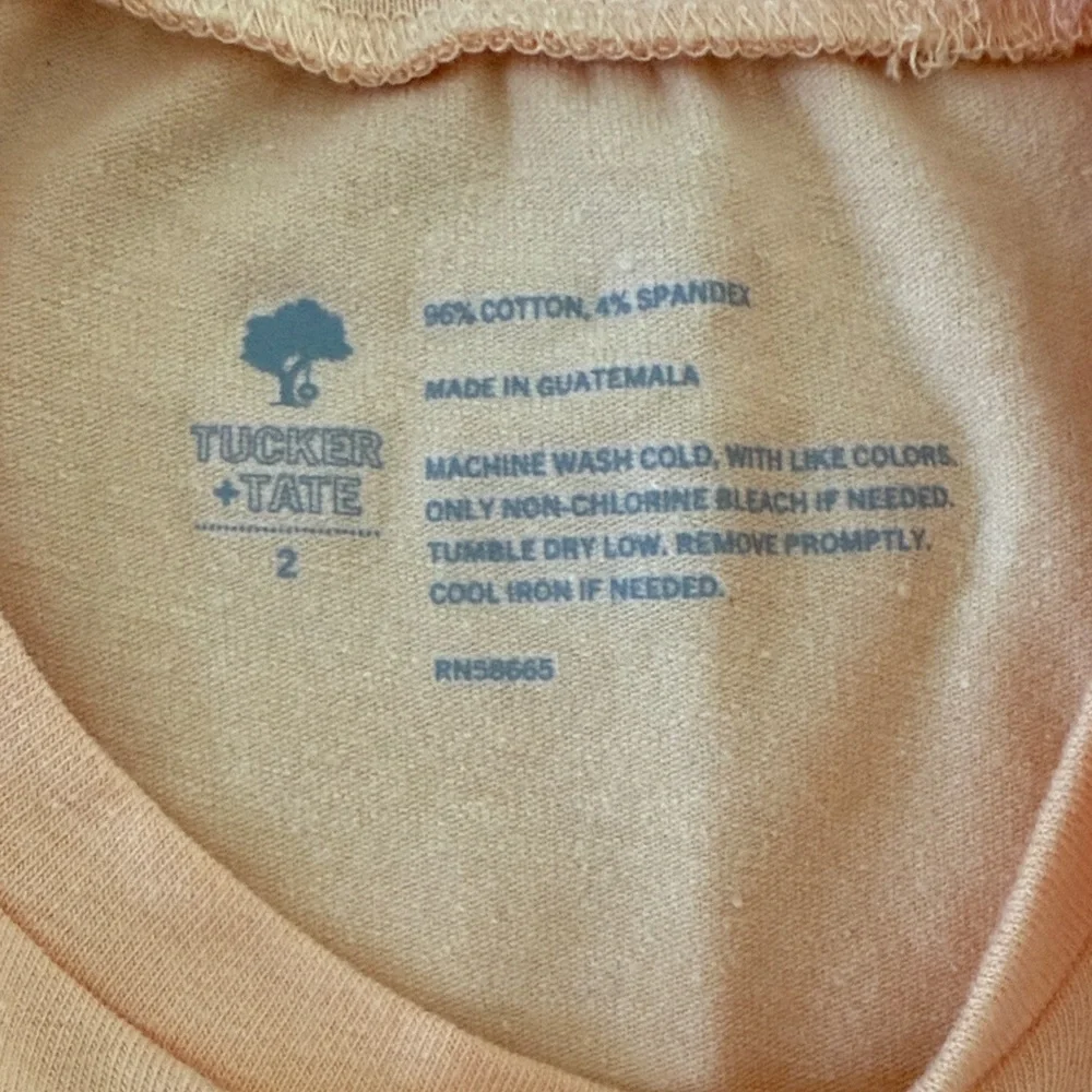 Tucker + Tate Aloha Summer Camp Peach Toddler Sleeveless T Shirt Size 2T